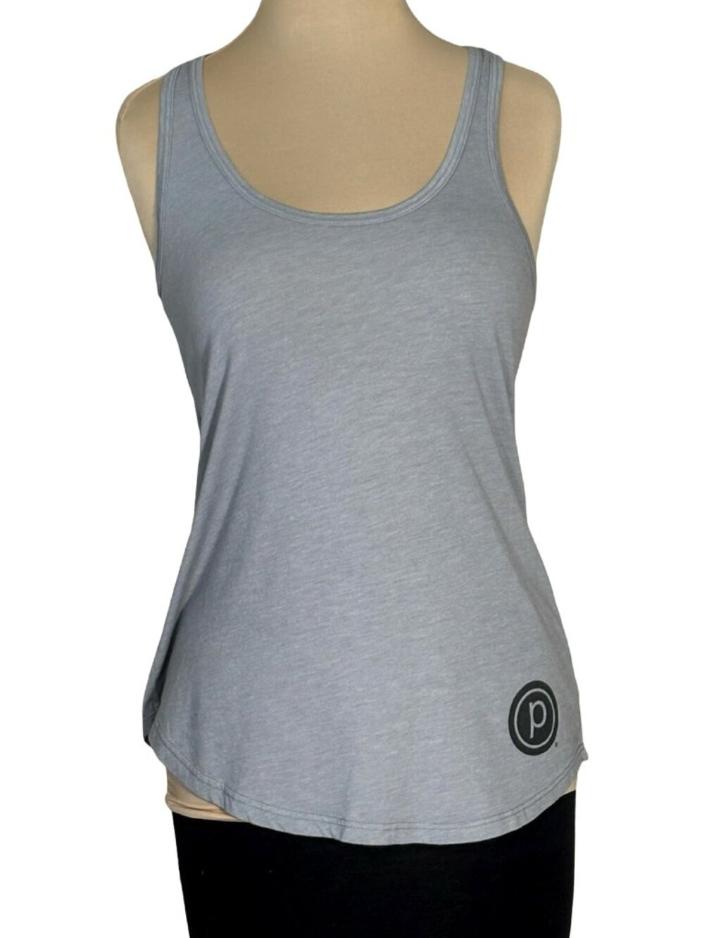 Pure Barre Racerback Tank Top Womens Small Gray Yoga Athleisure